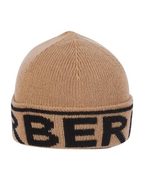 logo graphic wool burberry beanie|Designer Hats & Gloves for Men .